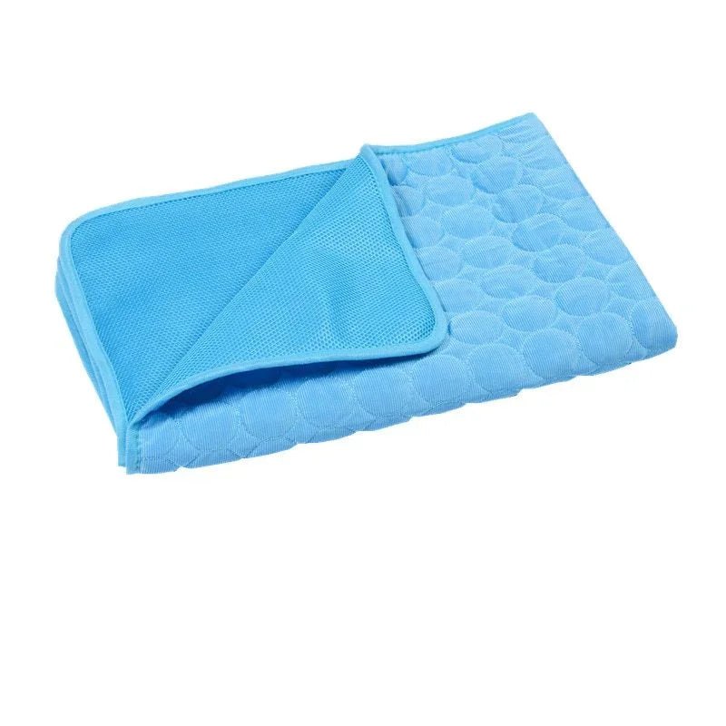 Dog Cooling Mat - Ice Silk Cooling Pad for Pets (Non - Toxic & Breathable) - Pawthentic Calm