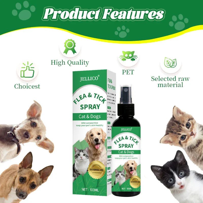Pet Skin Itching Spray - Soothing Relief for Dogs & Cats - Pawthentic Calm