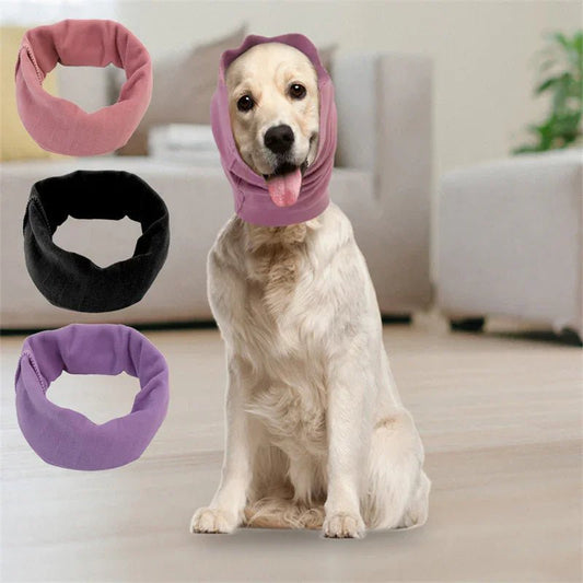 Calming Dog Ear Cover - Noise Reducing Hood for Grooming & Bathing - Pawthentic Calm
