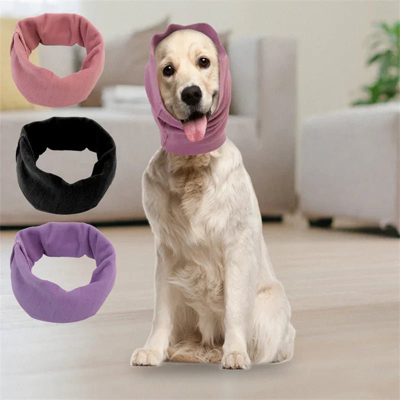 Calming Dog Ear Cover - Noise Reducing Hood for Grooming & Bathing - Pawthentic Calm