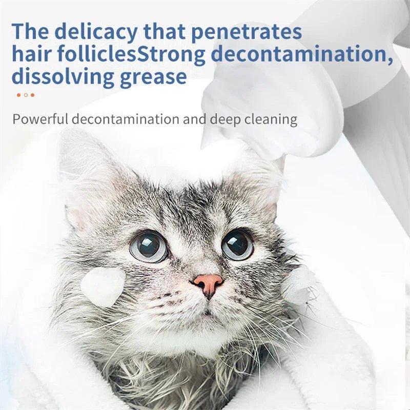 Automatic Foaming Pet Bath Brush - Electric Shampoo Dispenser for Dogs & Cats - Pawthentic Calm