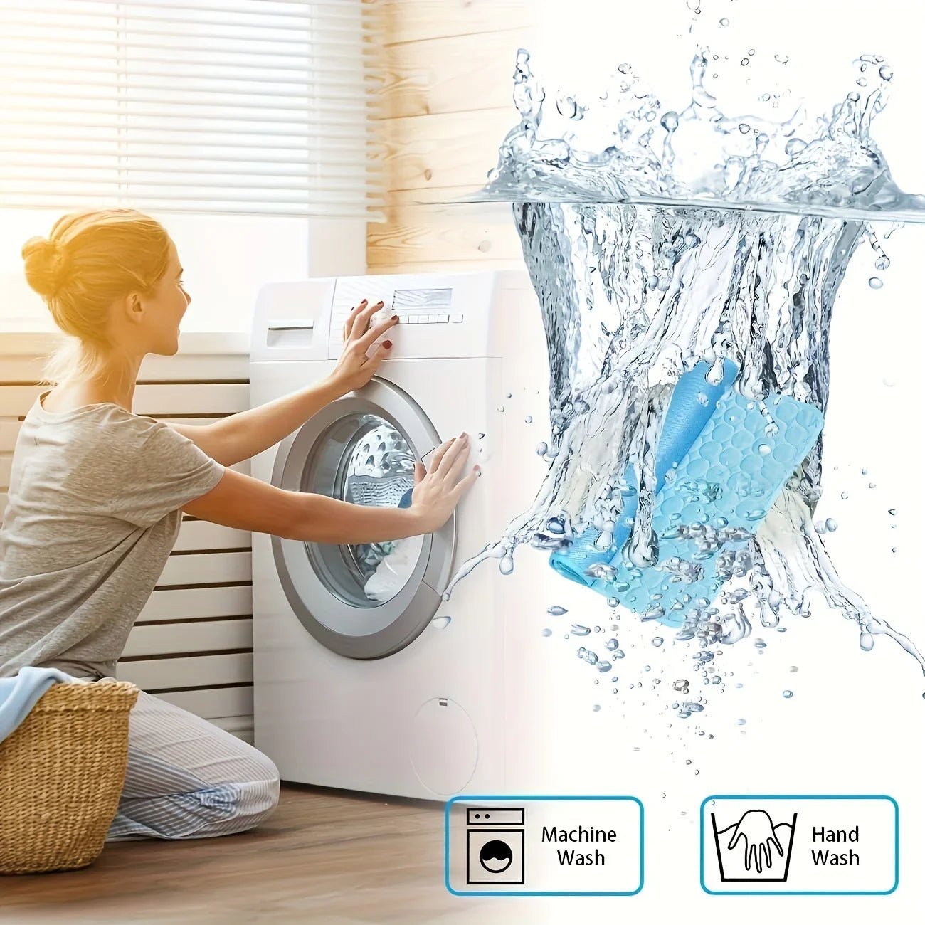 Dog Cooling Mat - Ice Silk Cooling Pad for Pets (Non - Toxic & Breathable) - Pawthentic Calm