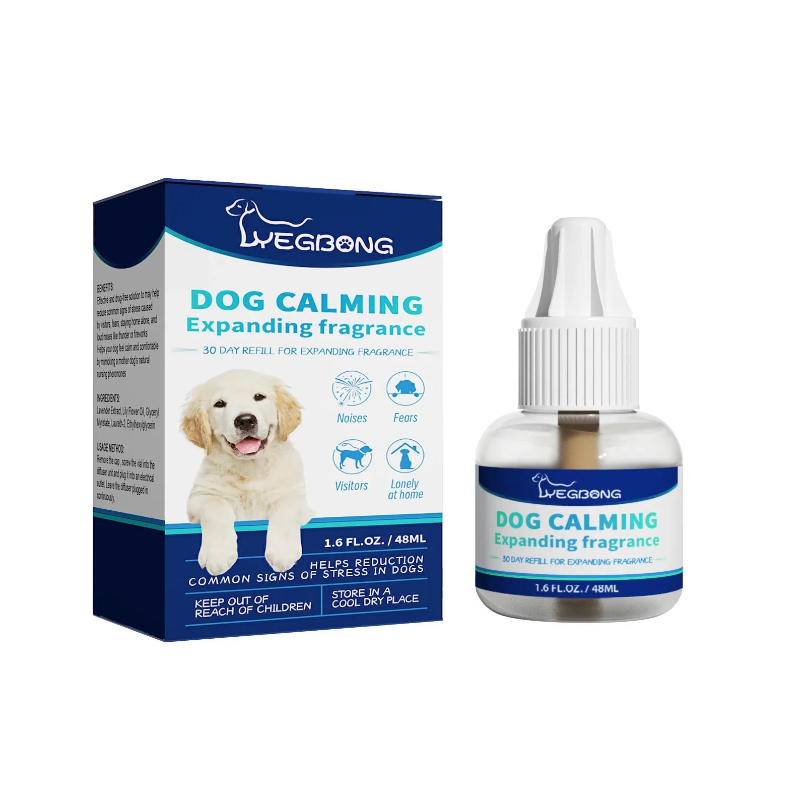 Pet Calming Spray - Emotional Care Solution for Cats & Dogs (48ml) - Pawthentic Calm
