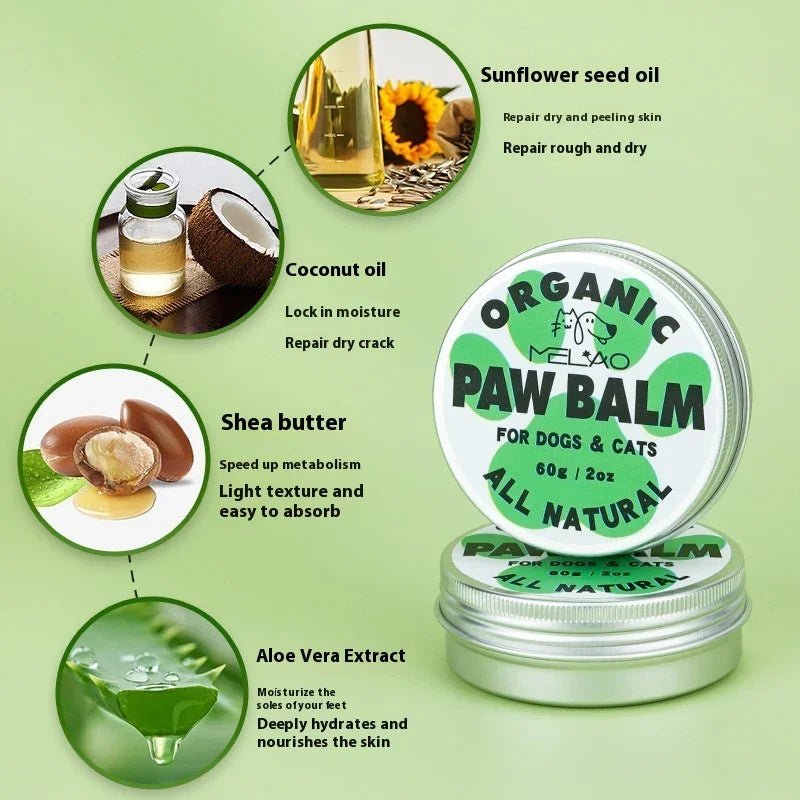 Pet Paw Cream - Anti - Chapping Moisturizer for Dogs & Cats (60g) - Pawthentic Calm