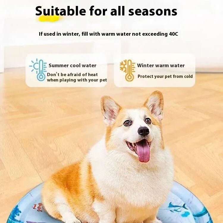 Summer Cooling Pet Water Bed - Ice Pad Mat for Dogs & Cats - Pawthentic Calm