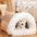Portable Pet Nest - Warm Plush Bed for Dogs & Cats (Autumn & Winter) - Pawthentic Calm