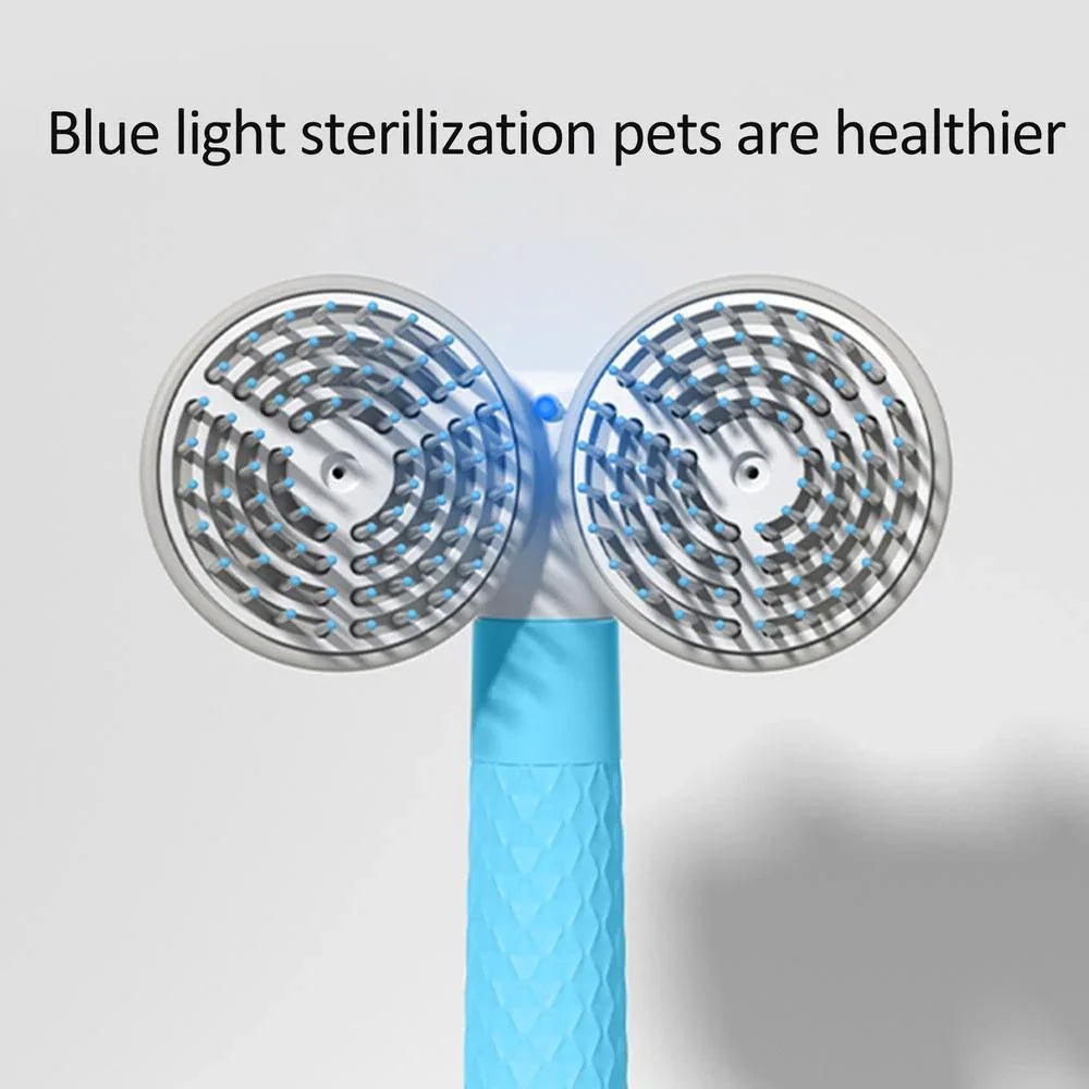 Pet Brush for Dogs & Cats - Self - Cleaning Slicker Brush with Negative Ion - Pawthentic Calm