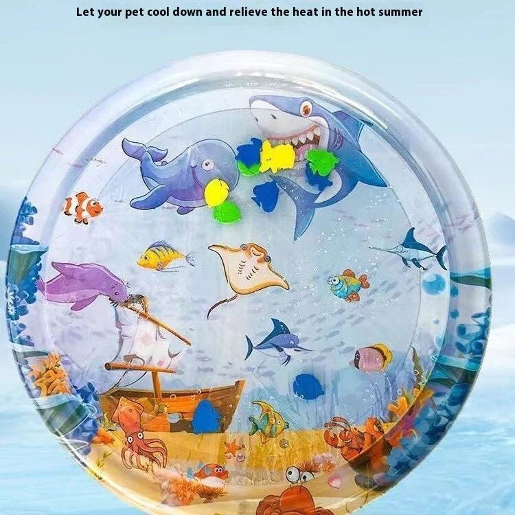 Summer Cooling Pet Water Bed - Ice Pad Mat for Dogs & Cats - Pawthentic Calm