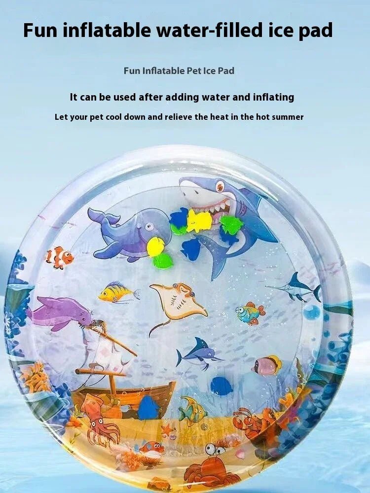 Summer Cooling Pet Water Bed - Ice Pad Mat for Dogs & Cats - Pawthentic Calm