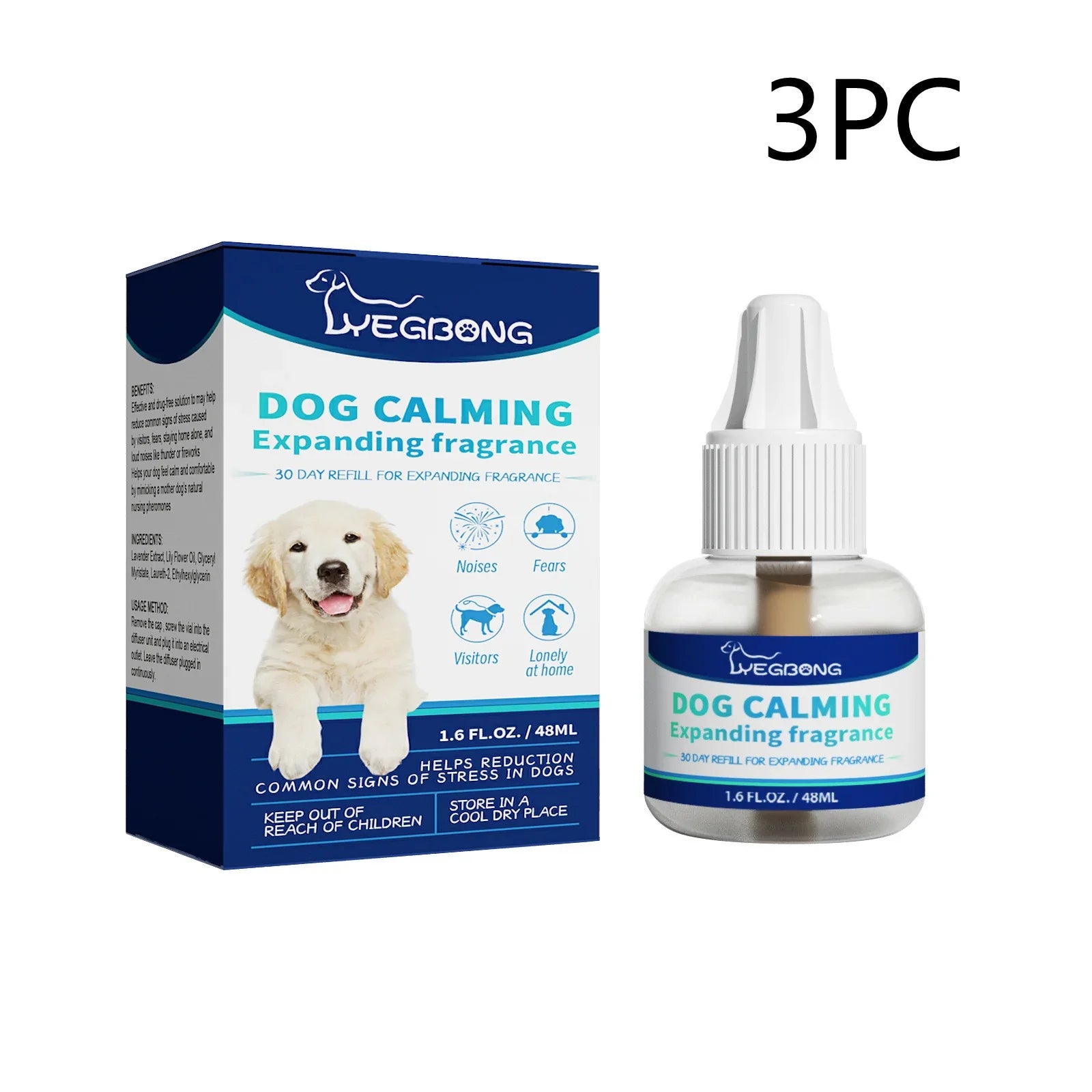 Pet Calming Spray - Emotional Care Solution for Cats & Dogs (48ml) - Pawthentic Calm