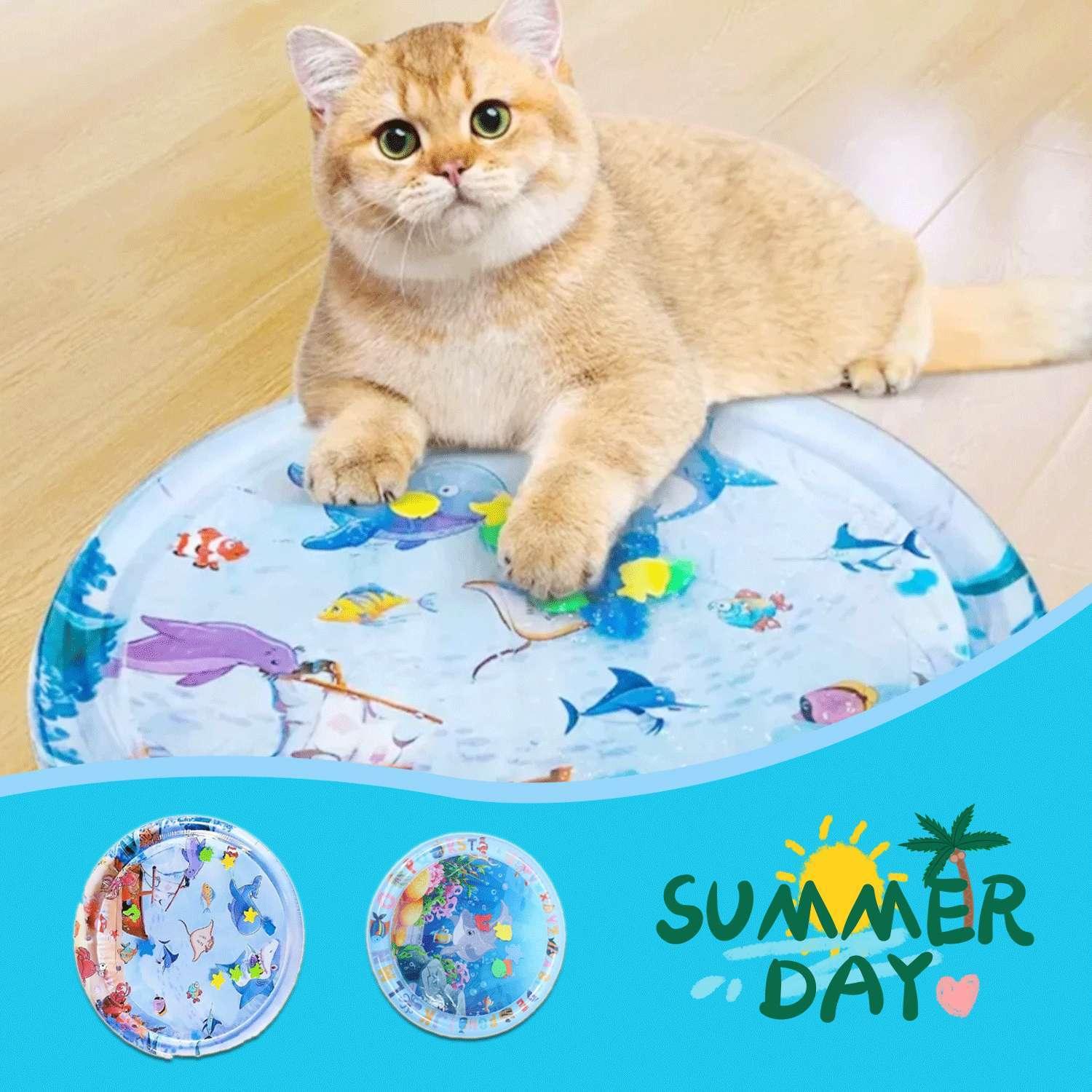 Summer Cooling Pet Water Bed - Ice Pad Mat for Dogs & Cats - Pawthentic Calm
