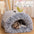 Portable Pet Nest - Warm Plush Bed for Dogs & Cats (Autumn & Winter) - Pawthentic Calm