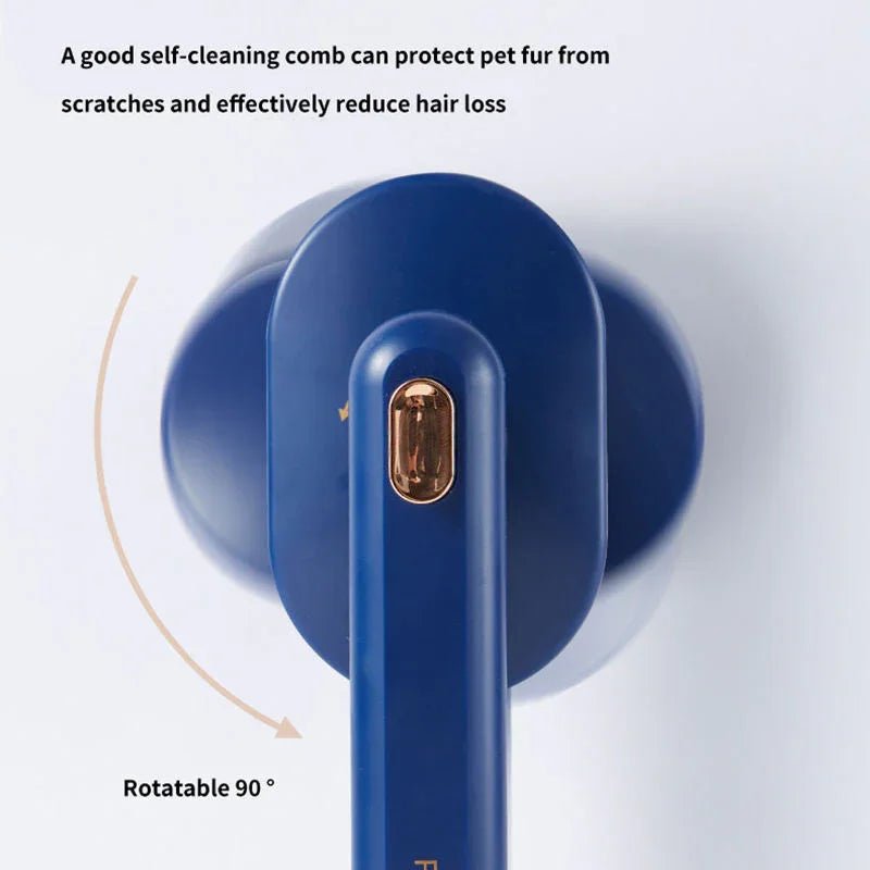 Pet Grooming Brush - Self - Cleaning Comb for Dogs & Cats - Pawthentic Calm