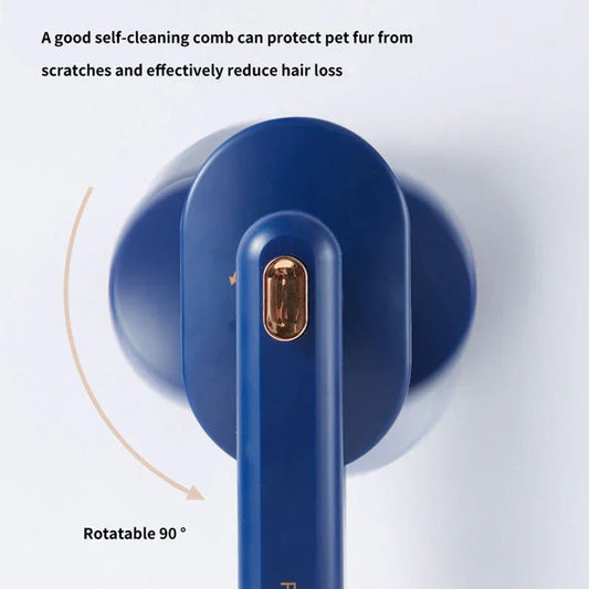 Pet Grooming Brush - Self - Cleaning Comb for Dogs & Cats - Pawthentic Calm